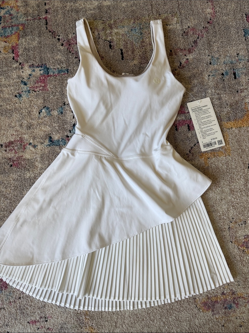 lululemon athletica White Women's Athletic Dress with Pleated Skirt